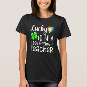 T-shirt Luck Awesome Be Enseignant de 1ère année Irish St