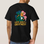 T-shirt Luck Gold Donald Trump (Dos)