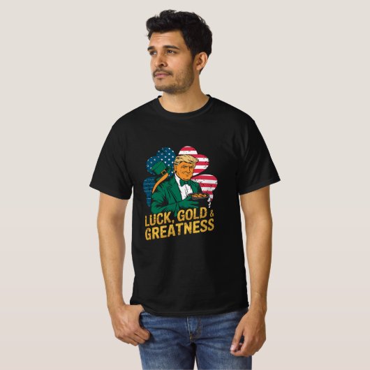 T-shirt Luck Gold Donald Trump (Devant entier)