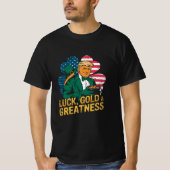 T-shirt Luck Gold Donald Trump (Devant)