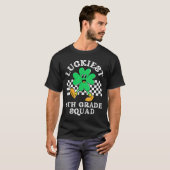 T-shirt Luckiest 8e grade Squad Shamrock Kid St Patrick D (Devant entier)