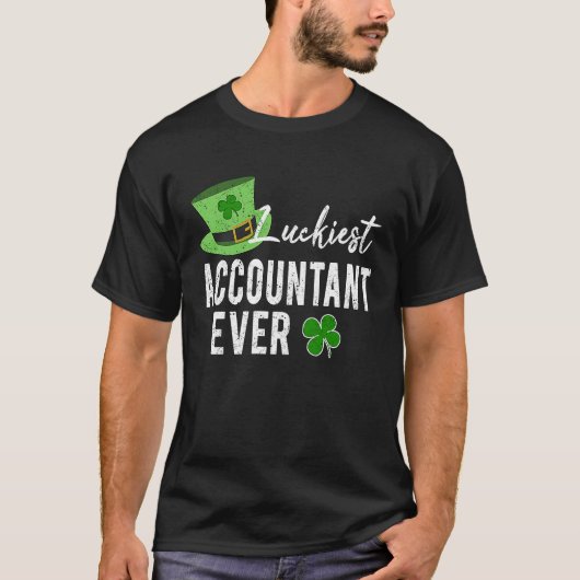 T-shirt Luckiest Accountant Ever Accounting CPA St Patrick (Devant)
