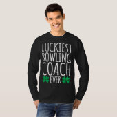 T-shirt Luckiest Bowling Coach Ever  St Patricks Day (Devant entier)