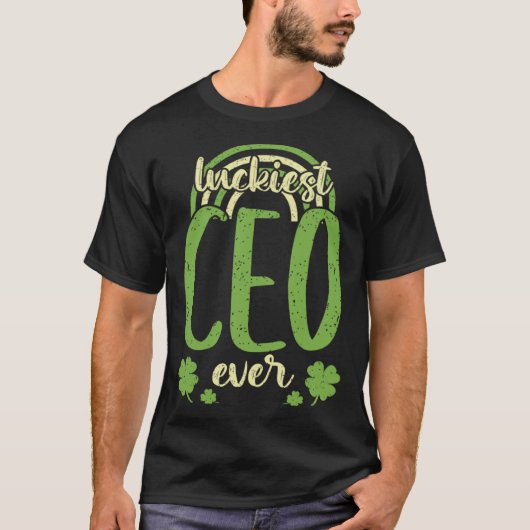 T-shirt Luckiest CEO Ever  St Patricks Day Shamrock (Devant)