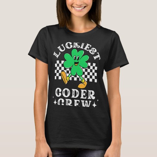 T-shirt Luckiest Coder Crep Comp Sci Computer Science St P (Devant)