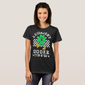 T-shirt Luckiest Coder Crep Comp Sci Computer Science St P (Devant entier)