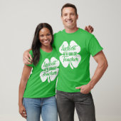 T-shirt Luckiest Enseignant de 6ème année Funny St Patrick (Unisexe)