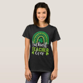 T-shirt Luckiest Teacher Ever St Patricks Day Ever Rainbow (Devant entier)