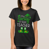 T-shirt Lucky 1ère classe Enseignant Leprechaun (Devant)