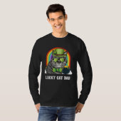 T-shirt Lucky American Bobtail Cat Dad St Patricks Day (Devant entier)