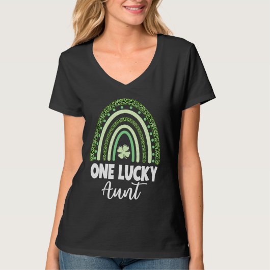 T-shirt Lucky Aunt St Patrick's Day (Devant)
