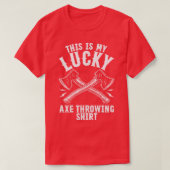 T-shirt Lucky Ax Jeter Funny Hatchet (Design devant)