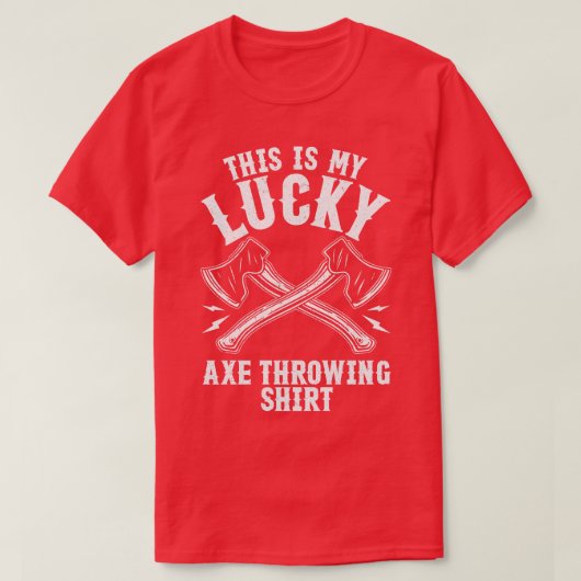 T-shirt Lucky Ax Jeter Funny Hatchet (Design devant)