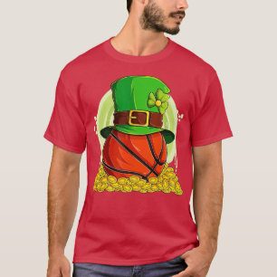 T-shirt Lucky Basketball Leprechaun Casquette Pile Golden 