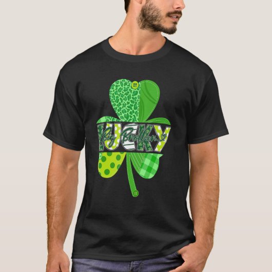 T-shirt Lucky Big Brother Jour de la Saint Patrick Shamroc (Devant)