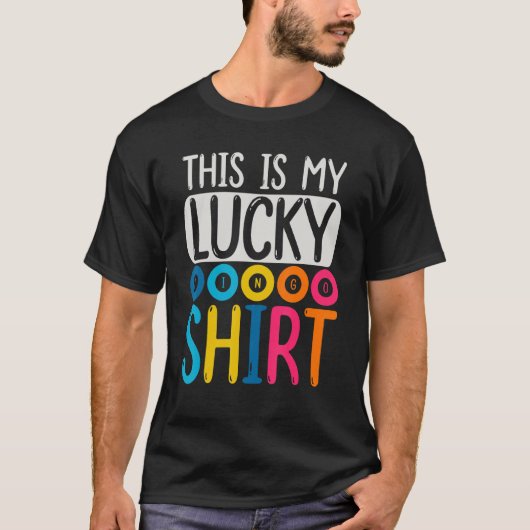 T-shirt Lucky Bingo Funny Joueur de Bingo Hobby Jeu Bin (Devant)
