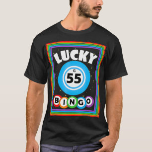 T-shirt Lucky Bingo Numéro G55 Lucky Bingo Ball Bingo Love