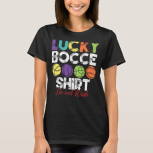 T-shirt Lucky Bocce Bocce Bocce Joueur de balle