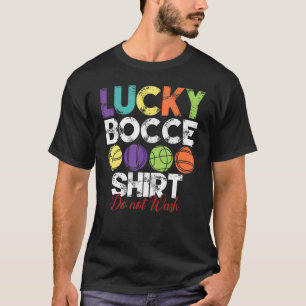 T-shirt Lucky Bocce Bocce Bocce Joueur de balle