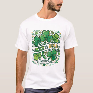T-shirt Lucky & Bold Shamrock St. Patrick’s Day Shirt