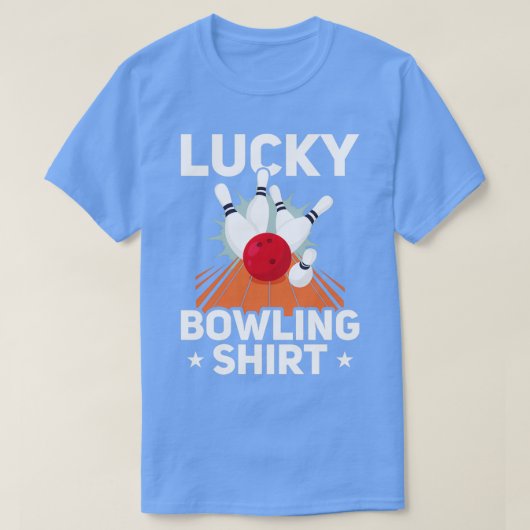 T-shirt Lucky bowling équipe bowler T (Design devant)