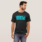 T-shirt Lucky Bowling Ne Lave Pas Citation Drôle Pour Bowl (Devant entier)