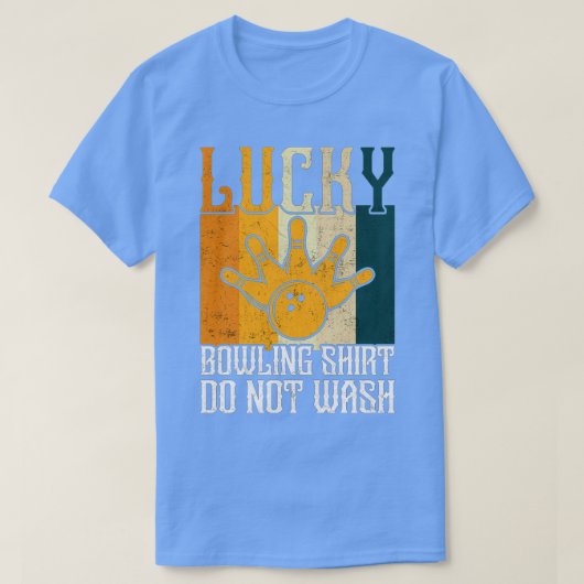 T-shirt Lucky Bowling ne Washfun bowling design T (Design devant)