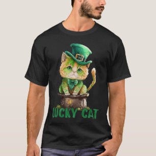 T-shirt Lucky Cat Jour de la Saint Patrick de jumelage Ani