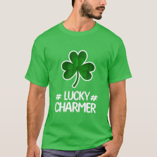 T-shirt LUCKY CHARMER Funny St. Patrick's Day Boys Kids Gi