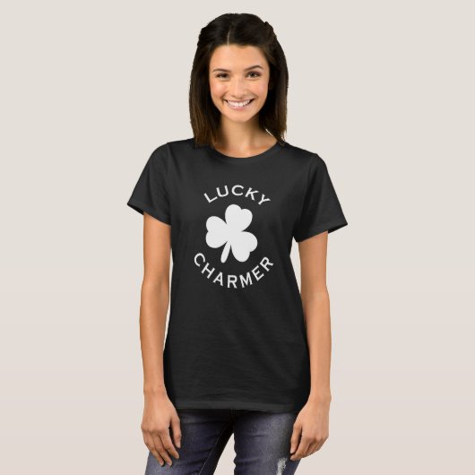 T-shirt Lucky Charmer St Patricku2019s Day Lucky Shamrock (Devant entier)