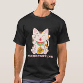 T-shirt Lucky Chat Bonne Fortune Maneki Neko (Devant)
