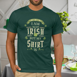 T-shirt Lucky Clover Grunge Typographie St Patrick Day Men
