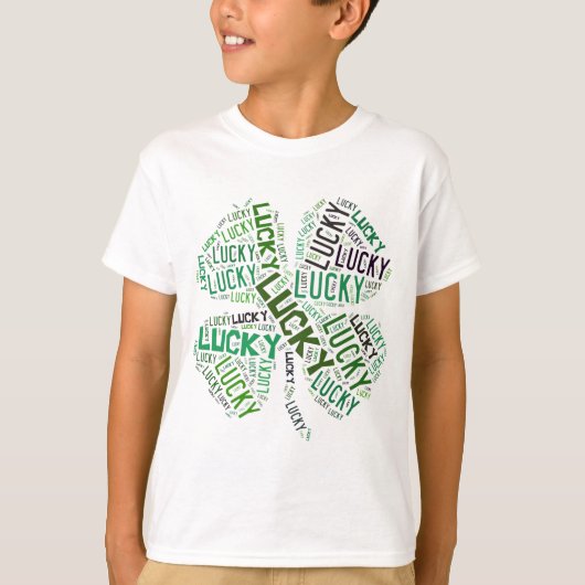 T-shirt Lucky Clover Word (Devant)
