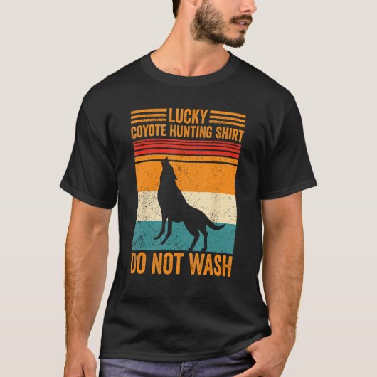 T-shirt Lucky Coyote Hunting  Coyote Hunter Yote (Devant)