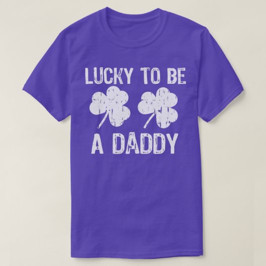 T-shirt Lucky d'être un papa Jour de la Saint Patrick (Design devant)