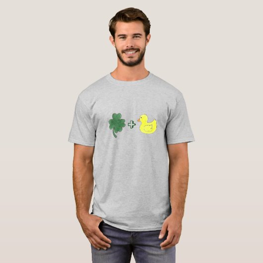 T-shirt Lucky Duck Shamrock Duckie St. Patrick's Day (Devant entier)