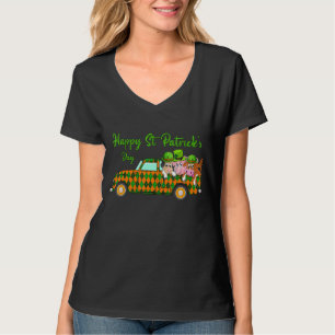 T-shirt Lucky Farm Animaux Happy St Patrick's Day Truck Gr