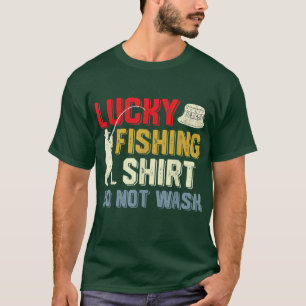 T-shirt Lucky FishingFunny Fishing Dit Hommes Femmes