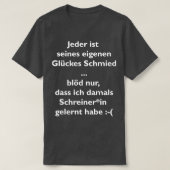 T-shirt Lucky forgeron charpentier T (Design devant)