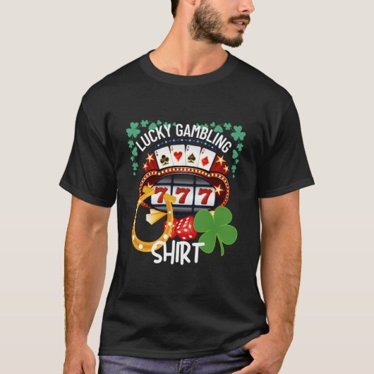 T-shirt Lucky Gambling Casino (Devant)