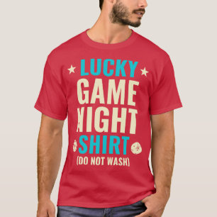 T-shirt Lucky Game Night Funny Board Game Citation