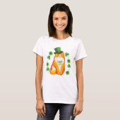 T-shirt Lucky Ginger Kitty St patrick (Devant entier)