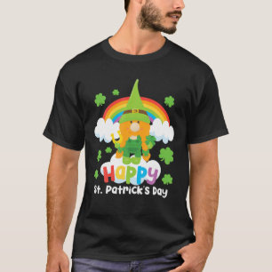 T-shirt Lucky Gnome Jour de la Saint Patrick Lucky Horsesh
