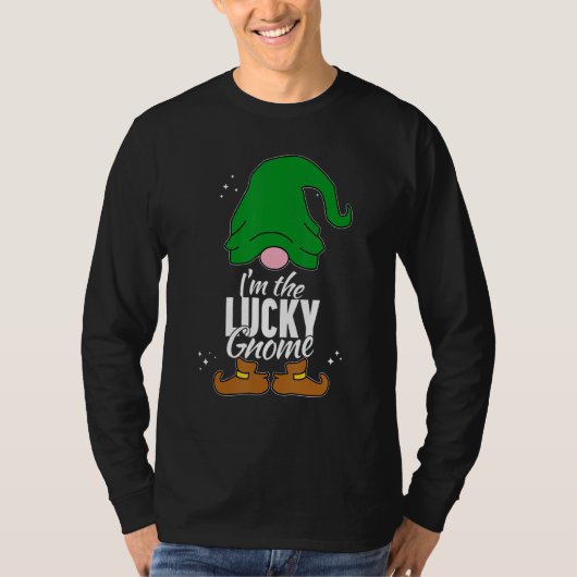 T-shirt Lucky Gnome Matching Family Group Christmas Party  (Devant)