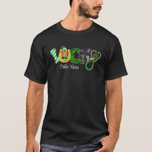 T-shirt Lucky Gnomes Shamrock Ortho Nurse Leopard St Patri