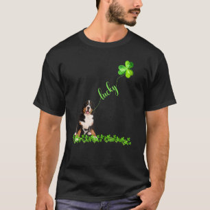 T-shirt Lucky Greater Swiss Mountain Dog Shamrock St Patri