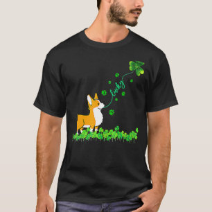 T-shirt Lucky Green Corgi Chien Pour Chien St Patrick Day