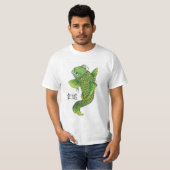 T-shirt Lucky Green Koi Poisson Carpe (Devant entier)