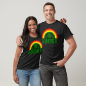 T-shirt Lucky Irish Four Leaf C St Patrick's Day Rainbow (Unisexe)