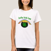 T-shirt Lucky Irish Lass St Patrick's Day (Devant)